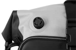 Picture of SE-4030 Hurricane Backpack on white background - Close up of purge valve
